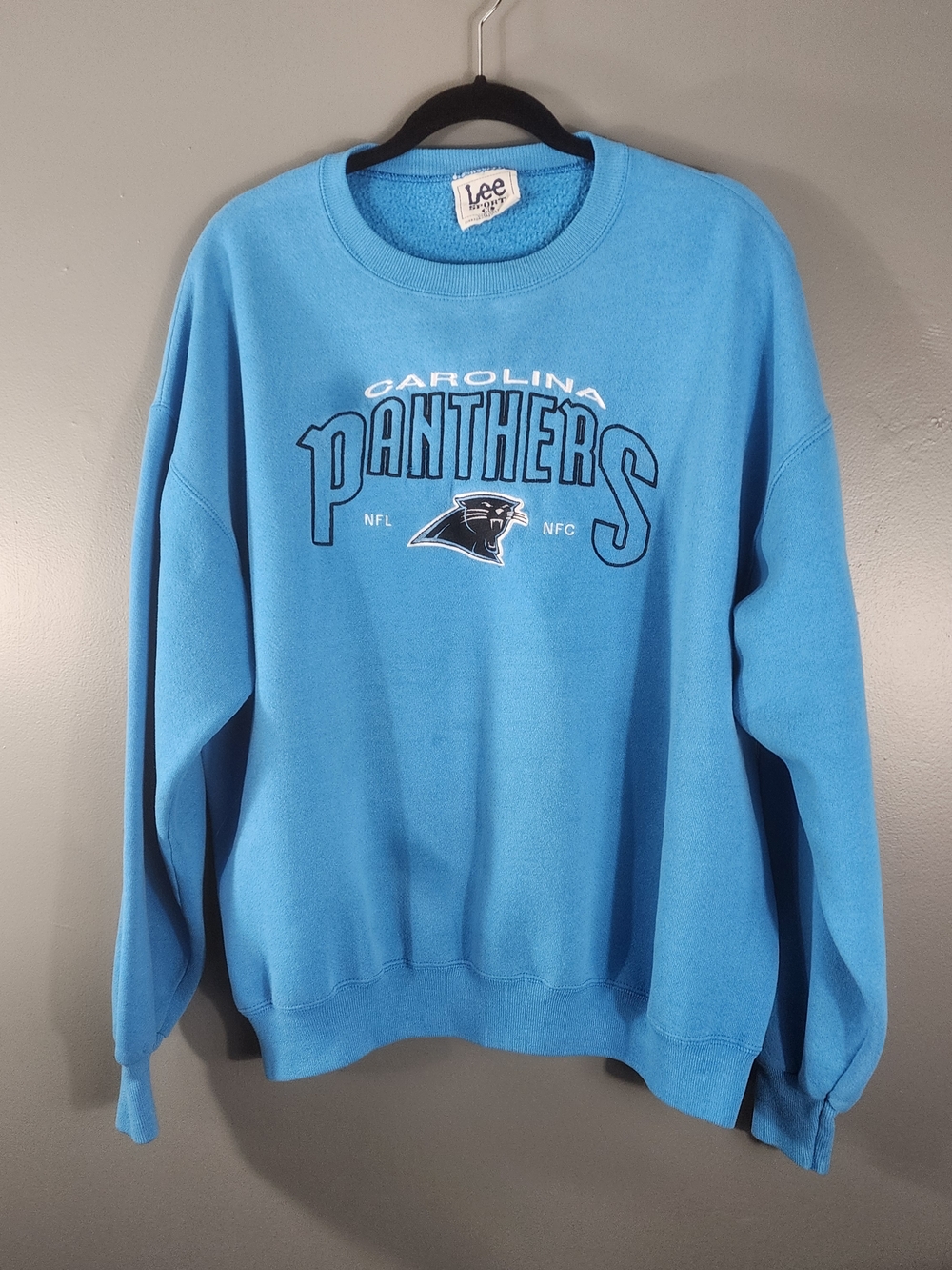 Lee Sport Vintage 90s NFL Carolina Panthers Pullover Crewneck Sweatshirt XL